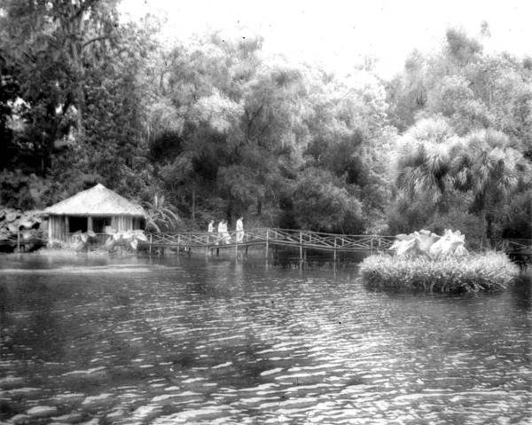 Walkway over part of the spring - Rainbow Springs, Florida