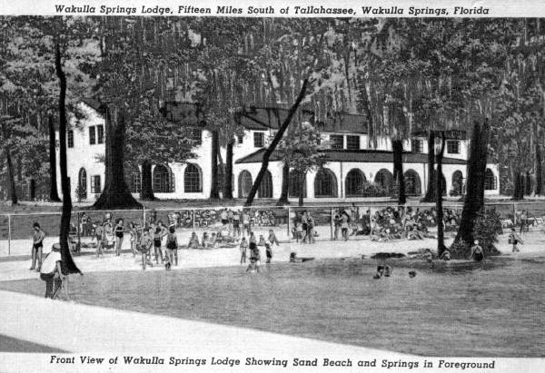 Lodge, beach and spring - Wakulla Springs, Florida