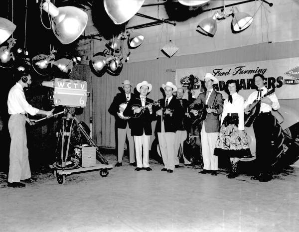 WCTV's studio with country music group performing - Tallahassee, Florida