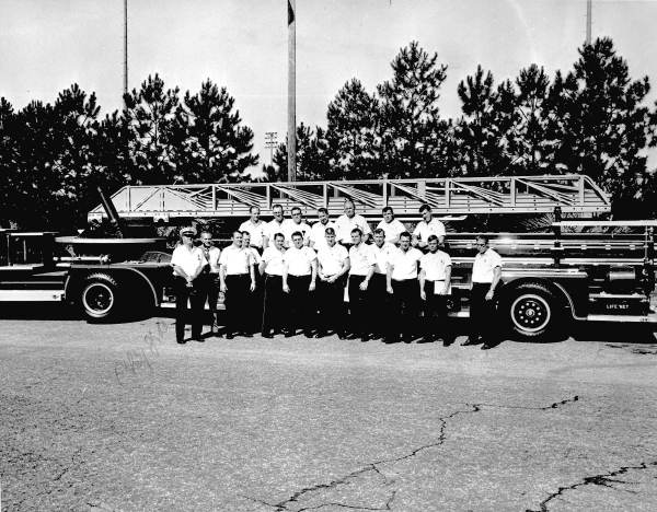 Group portrait of Tallahassee Fire Department members - Tallahassee, Florida.