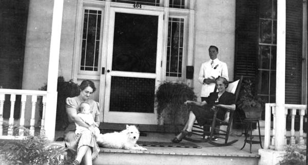 Ada Yawn Brown holding Karol Kay Bussard - Tallahassee, Florida.