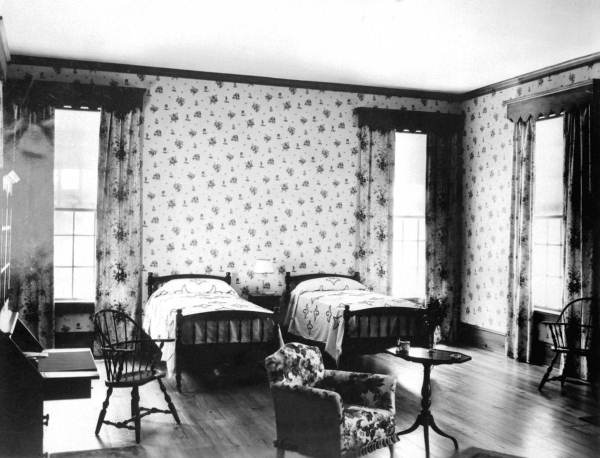 Interior view of a bedroom in John W. Martin's home