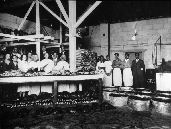 Preparing Christmas Eve dinner - Tampa, Florida