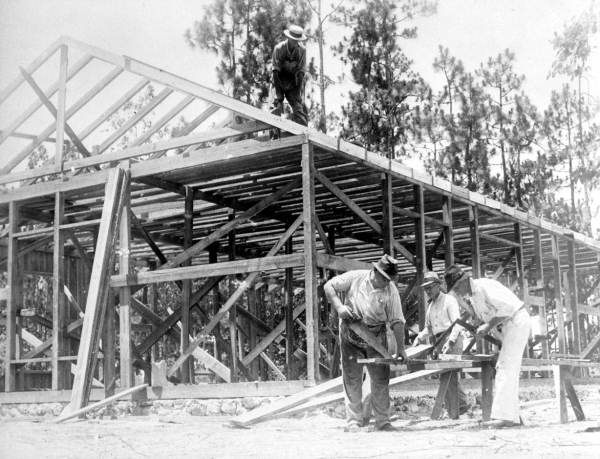 Woodville Recreation Center under construction by the FERA - Woodville, Florida