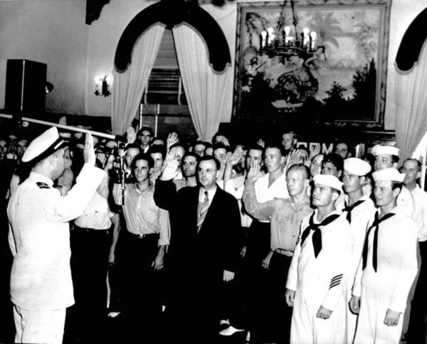 The first large group of Lexington Volunteers
