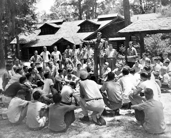 Forestry training camp lecture time- O'Leno State Park, Florida