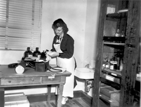 Nurse in a laboratory