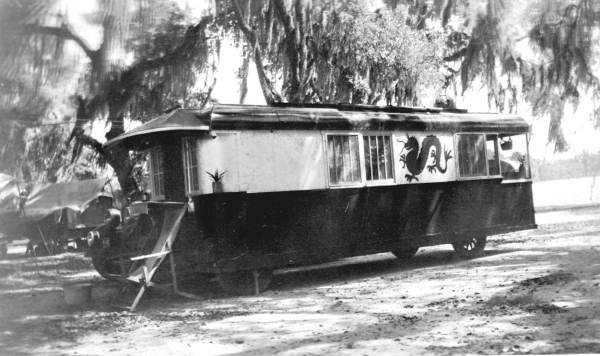 Colonel Manning's house trailer that he built