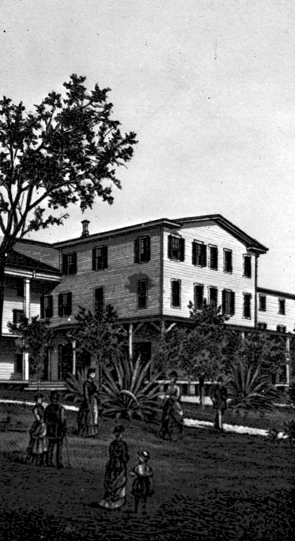 Drawing of the Brock House hotel - Enterprise, Florida