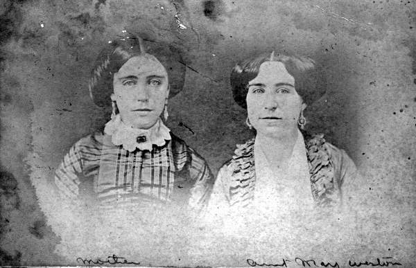 Portrait of Gertrude Rollins and Mary Weston.
