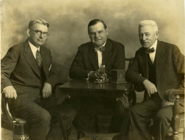 John W. Martin with others