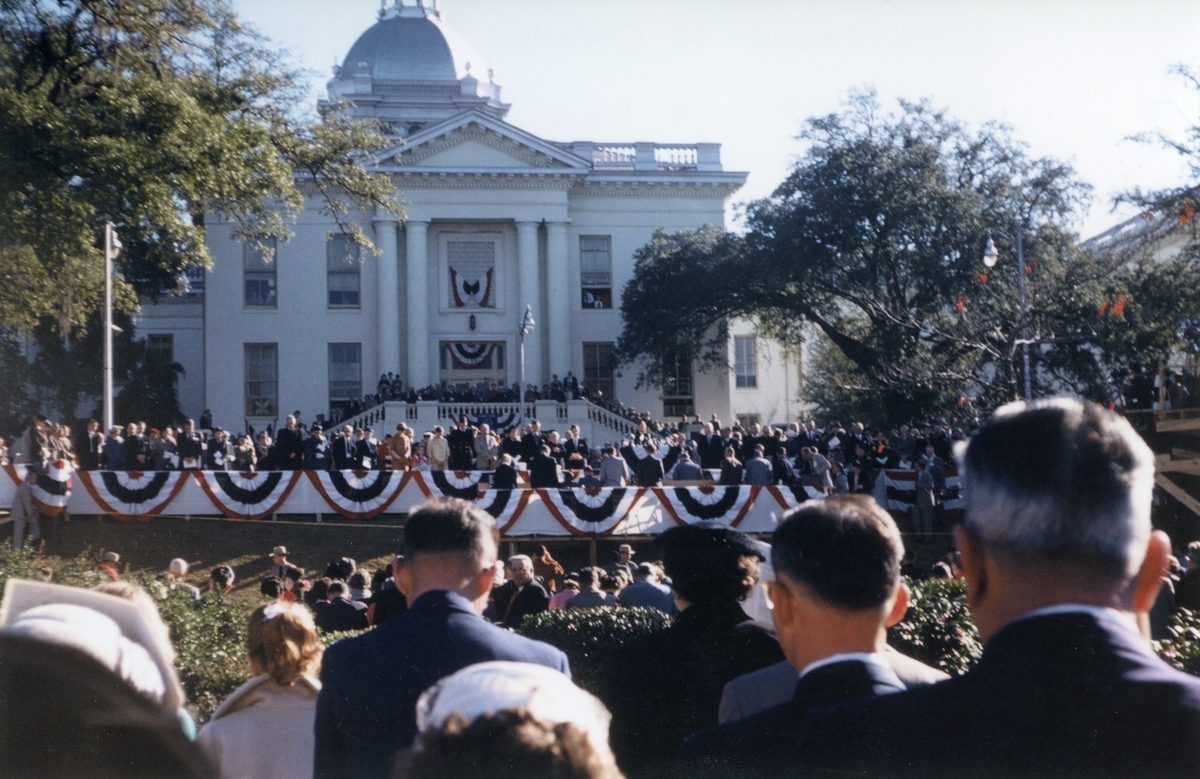 Inauguration of Governor LeRoy Collins during the prayer - Tallahassee, Florida
