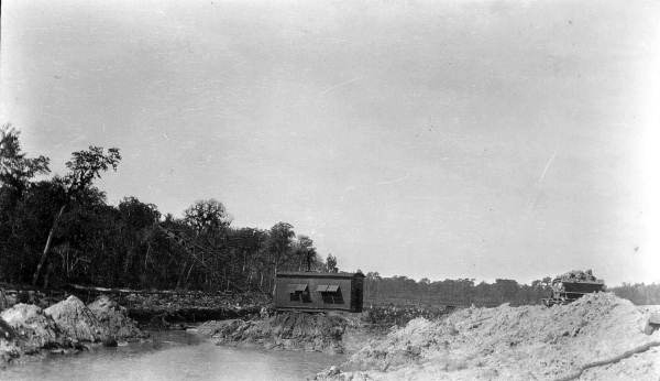 Removing phosphate by dredge - Bartow, Florida.