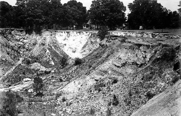 Exposure of Ocala limestone in pit # 1 - Ocala, Florida