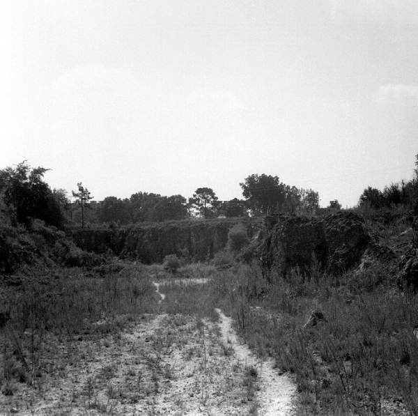 Panorama of an abandoned mine of the Ocala Group