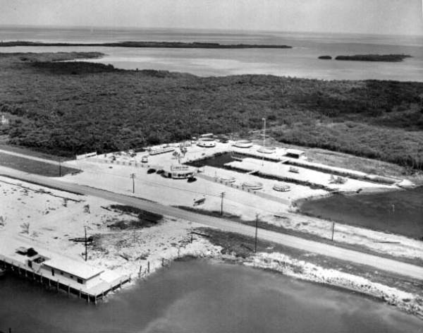 Aerial view of the Undersea Circus - Marathon, Florida