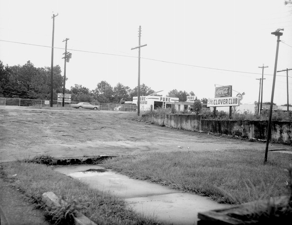 Parking lot of the Clover Club