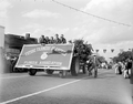 Future Farmers of America entry in Governor Dan McCarty's inaugural parade.