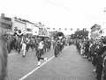 Marching band performing in Governor Dan McCarty's inaugural parade.