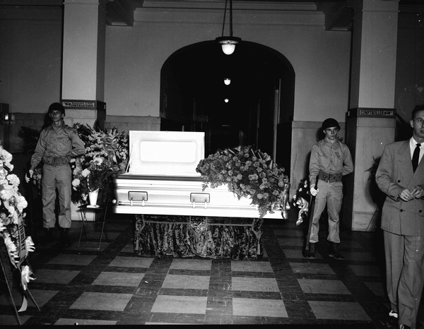 The body of Dan McCarty lies in state at the Capitol