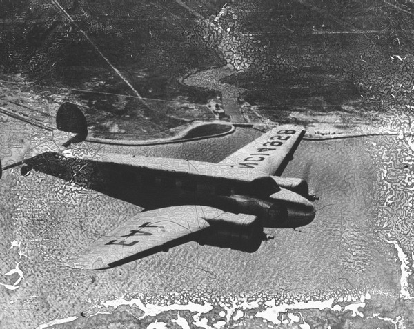 Eastern Air Lines plane in flight