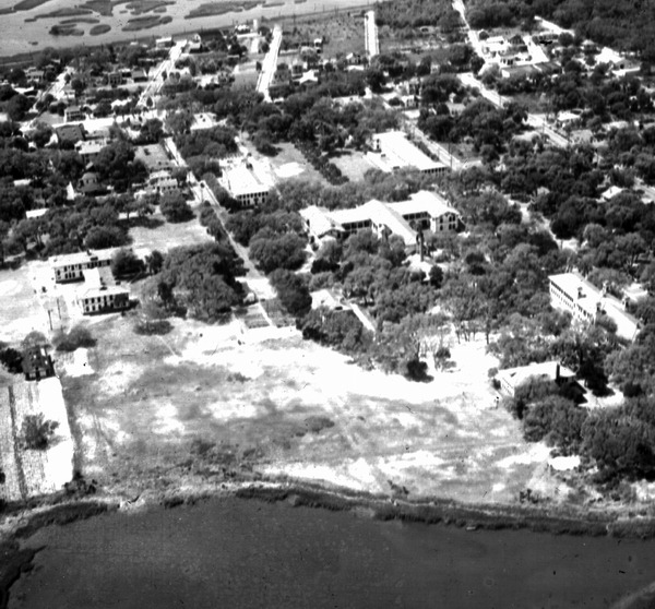 Aerial view of the School for the Deaf and Blind