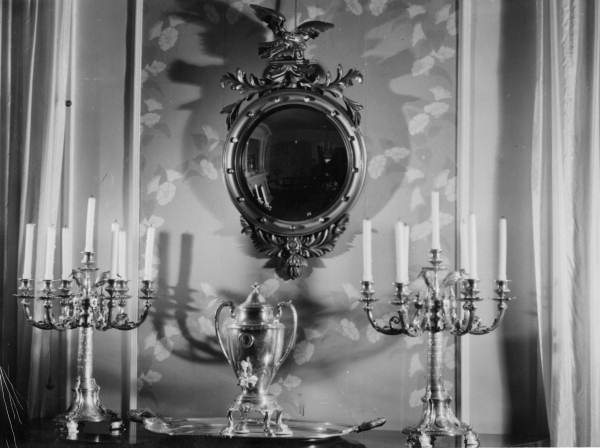 Pieces of the Battleship Silver Service at the Governor's mansion - Tallahassee, Florida