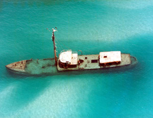 Aerial view of the "Arbutus": Key West, Florida (1985)