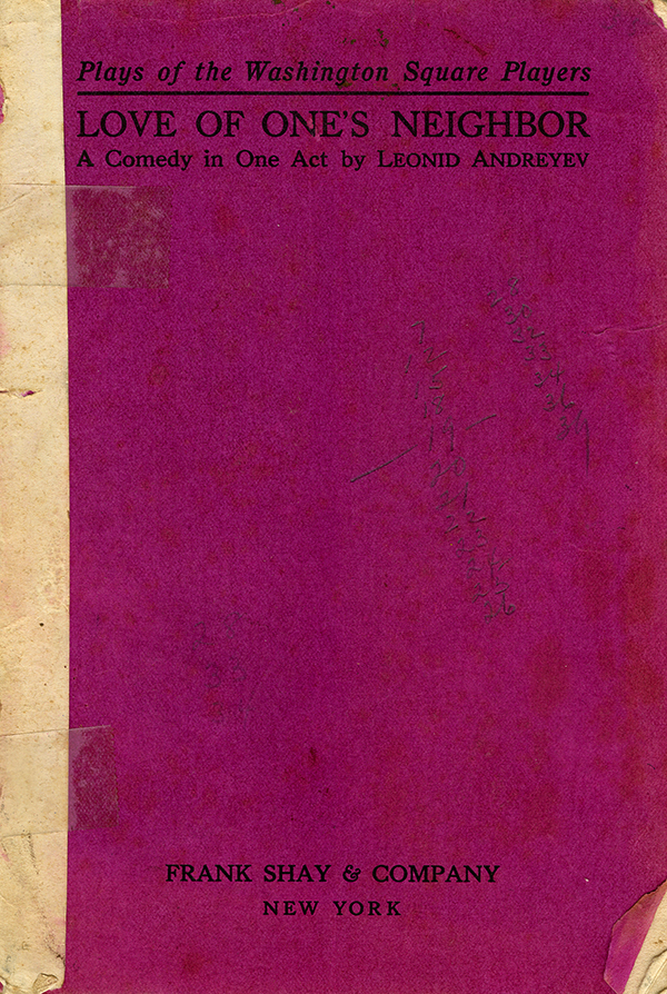 Front cover of <em>Love of One&rsquo;s Neighbor</em>, 1917

