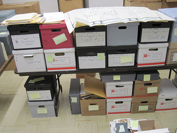 Boxes before processing
