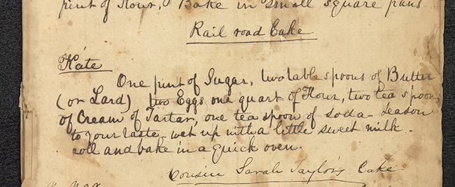 View entire document Recipe for Railroad Cake