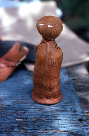 Partially completed Seminole doll: Big Cypress Seminole Indian Reservation