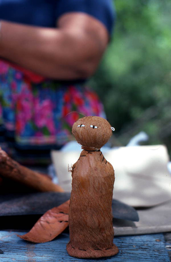 Partially completed Seminole doll: Big Cypress Seminole Indian Reservation