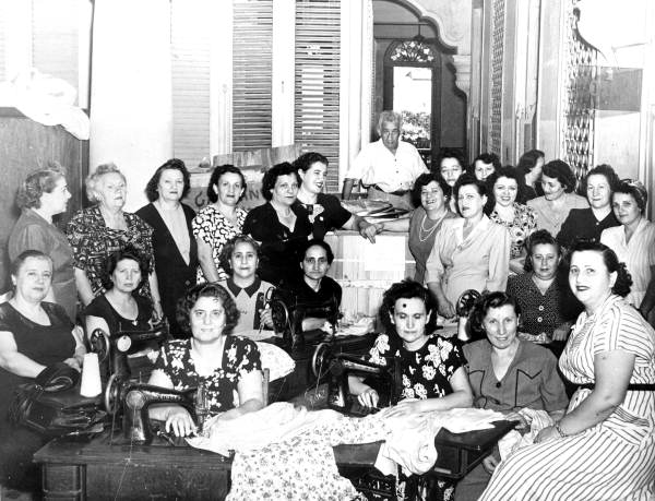 Anita Stone and WIZO members at work - Havana, Cuba