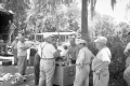 Universal International crew on the set of "Revenge of the Creature" movie.