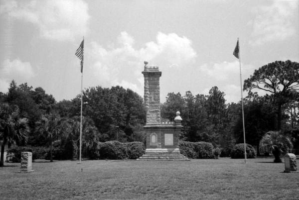 Historical monuments and memorials at the Olustee Battlefield Historic Site - Olustee, Florida