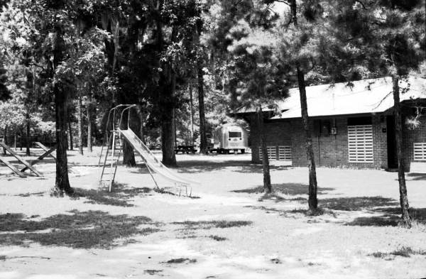 Bathhouse and playground at Three Rivers State Park - Sneads, Florida