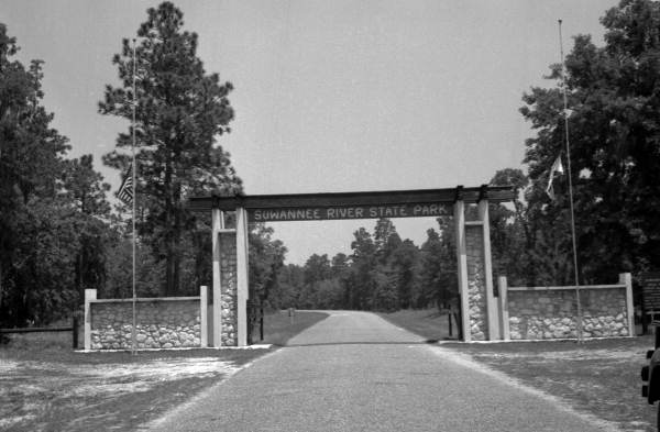 Entrance to Suwannee River State Park - Suwannee County, Florida