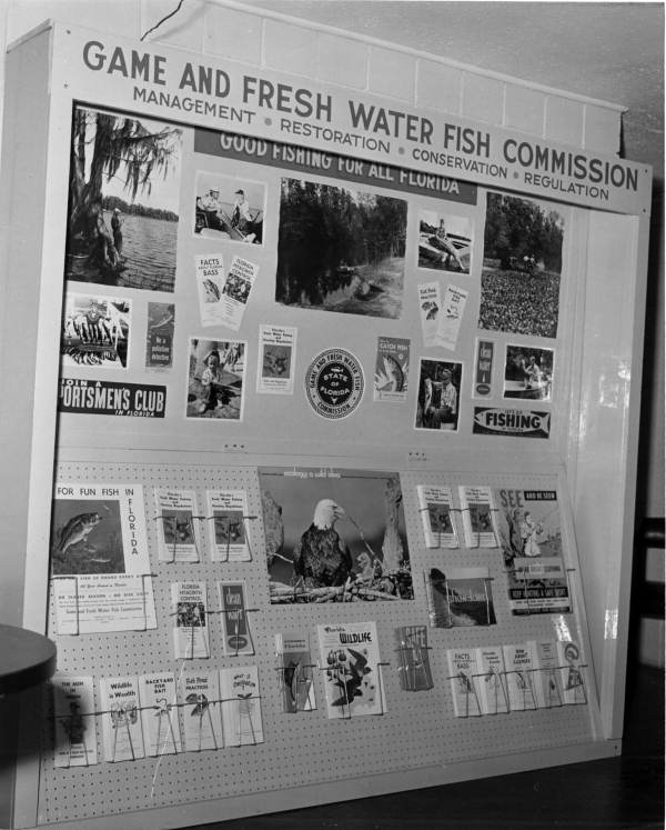 Game and Fresh Water Fish Commission display at an unidentified conference