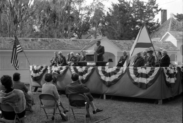 Speakers at the opening ceremonies for Kingsley Plantation State Park - Jacksonville, Florida.