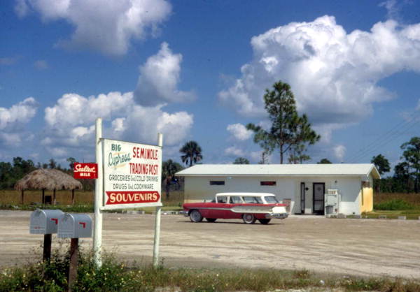 Sign for the Big Cypress Seminole Trading Post