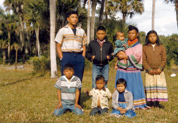 Seminole Indian Smith family of the Brighton Indian Reservation