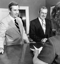 Florida Governor Reubin Askew and Jim Williams with Dorothy Glisson.