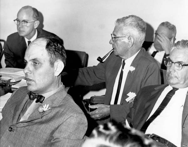 Men involved in the political process