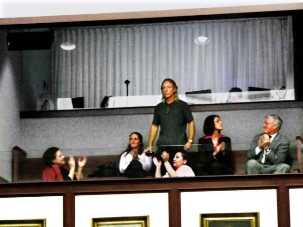 Wilton Dedge standing to applause after being recognized by House Speaker Allan Bense - Tallahassee, Florida.