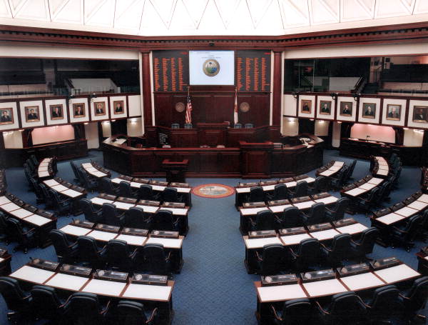 Interior view of the House chamber after redesign - Tallahassee, Florida