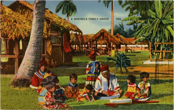 A Seminole family group.
