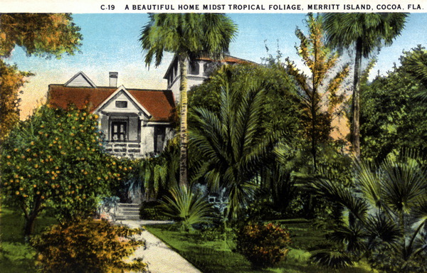 A beautiful home midst tropical foliage - Merritt Island, Cocoa, Florida