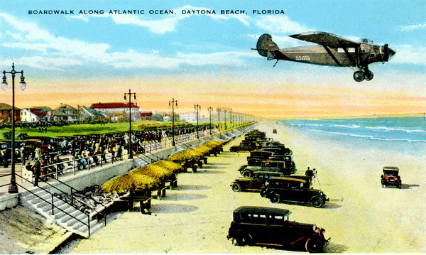 Boardwalk along Atlantic Ocean - Daytona Beach, Florida
