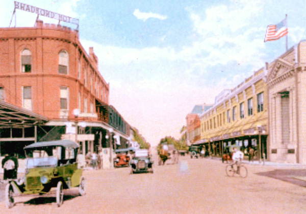 First Street business section..